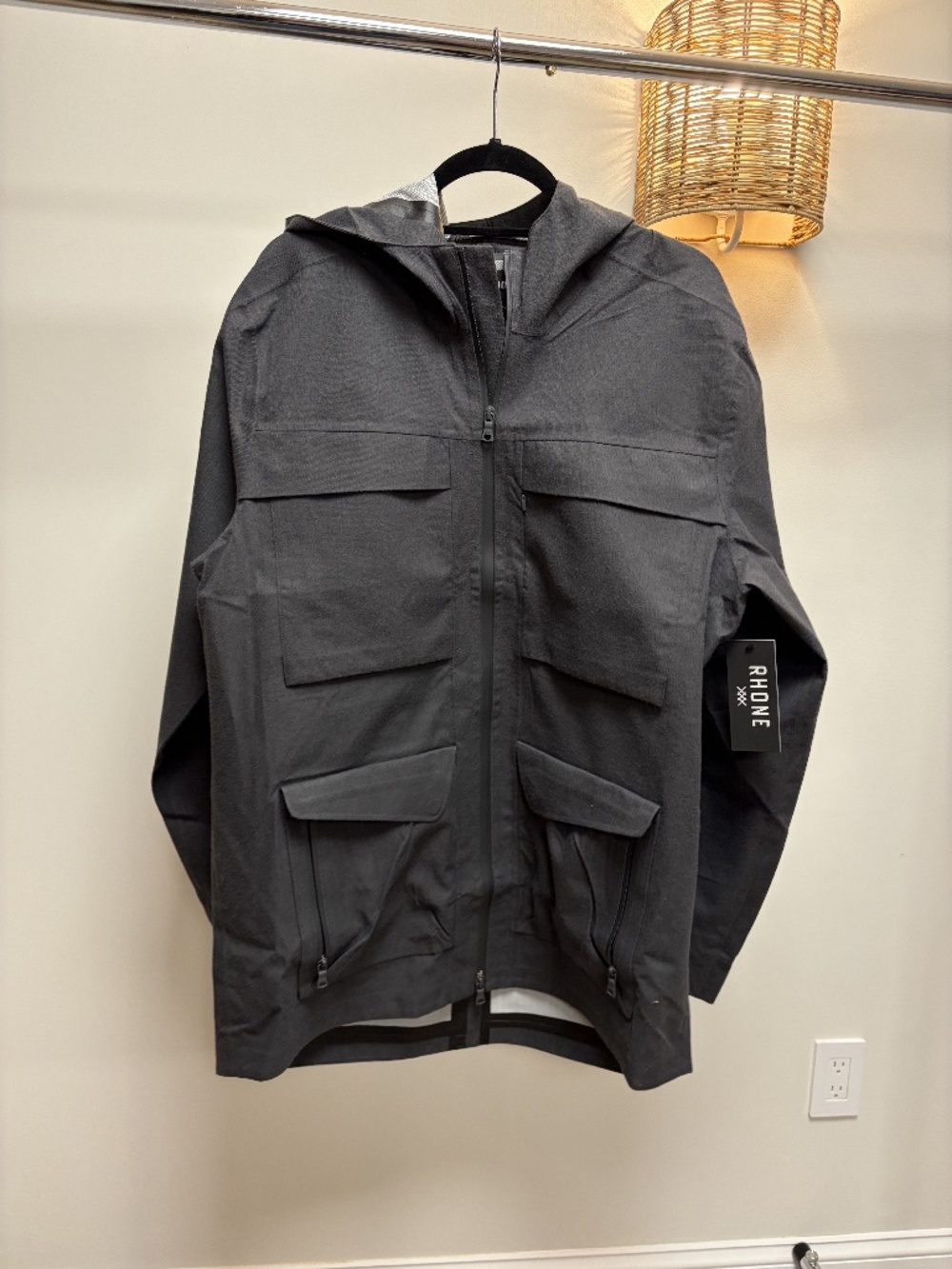 Rhone Charcoal Utility Shell Jacket